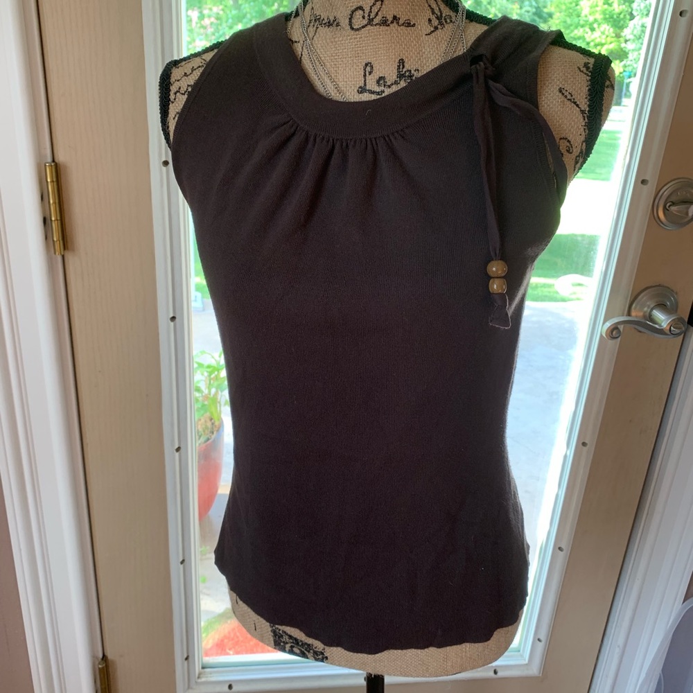Ann Taylor sweater tank beaded .